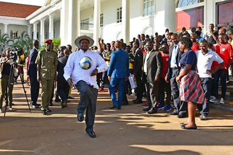 President Yoweri Museveni extends his financial muscles to Uganda Cranes players