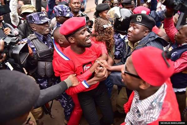 Bobi Wine and one journalist arrested over illegal demonstration