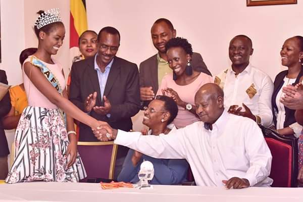 Miss Uganda 2018/19 heeds to President Museveni