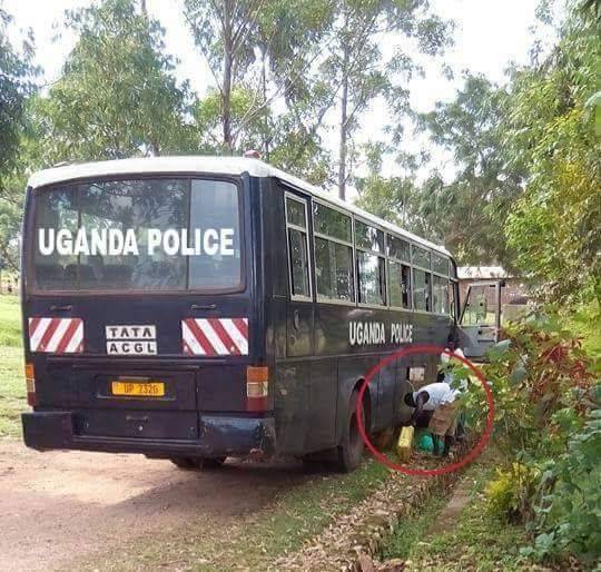UGANDA POLICE BUS GOES MISSING IN KAMPALA