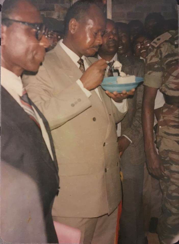 When president Yoweri Museveni ate posho at MUK