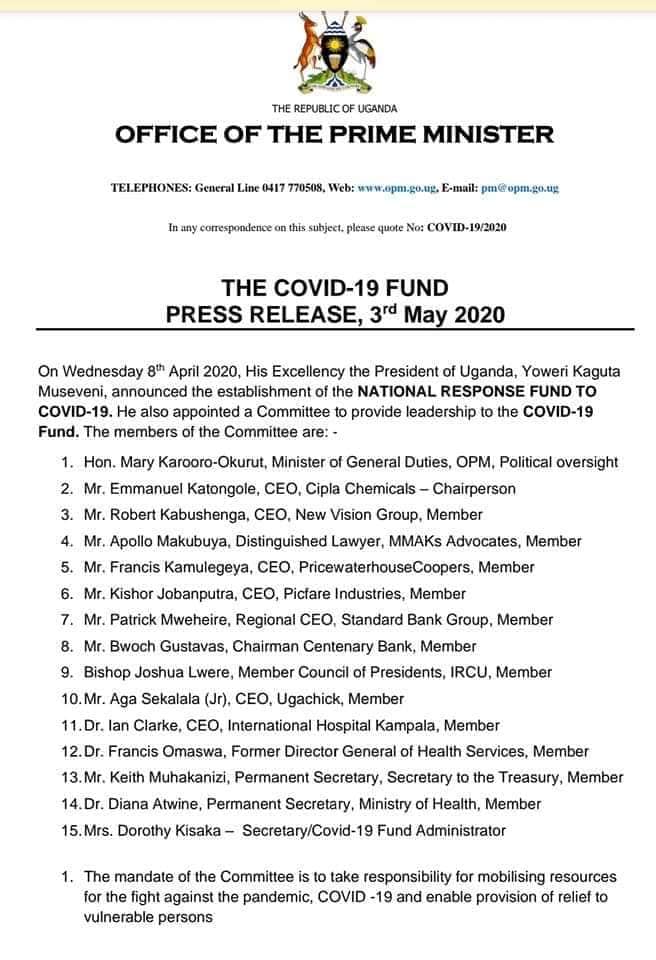 The COVID-19 FUND