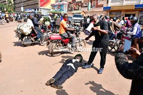 Kampala man arrested for beating up an effigy