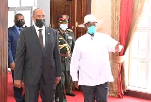 President Museveni meets Gen. Abdel Fattah al-Burhan of Sudan