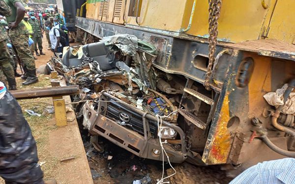 UPDF car knocks train at Kinawataka fatal accident