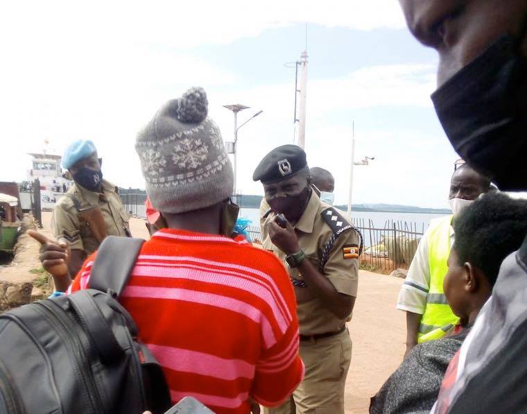 Kalangala passengers stranded after they were stopped from boarding the ferry